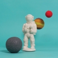 lufterfrischer Aroma-Diffusor Astronaut 14,5 x 31 cm weiß