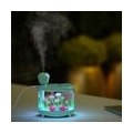 Novel Fish Tank LED Nachtlicht Haushalt Ultraschall Luftbefeuchter Aquarium Kleine Zylinder Luftreiniger Misting Maker Lampe Hig