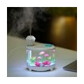 Novel Fish Tank LED Nachtlicht Haushalt Ultraschall Luftbefeuchter Aquarium Kleine Zylinder Luftreiniger Misting Maker Lampe Hig