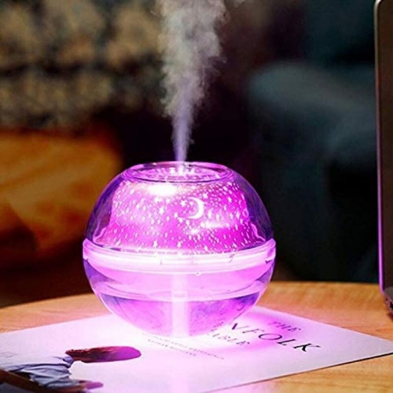 3D Stern Projektor Lampe Luftbefeuchter 500 ml USB Aroma Diffusor Ultraschall Nebel LED Nachtlicht für Zuhause Luftbefeuchter, p