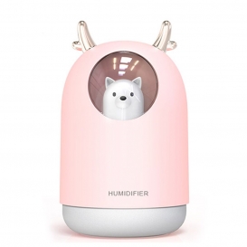 More about 300 ml Mini USB Air Humidifier Ultrasonic Quiet Humidifier USB Desktop Humidifier Waterless Automatic Shut-Off for Home / Bedroo