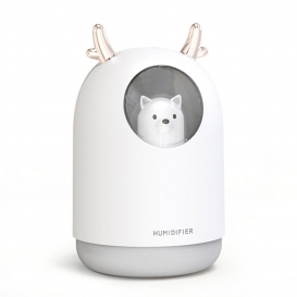 More about 300 ml Mini USB Air Humidifier Ultrasonic Quiet Humidifier USB Desktop Humidifier Waterless Automatic Shut-Off for Home / Bedroo
