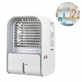 Mini Klimaanlage Mobil Luftkühler/Luftbefeuchter/USB Ventilator mit Wassertank und Einstellbaren Geschwindigkeiten Air Cooler, A