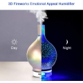 3D Glas Aromatherapie ätherisches Öl Diffusor für ätherische öle ultraleise Luftbefeuchter Raumbefeuchter- Automatische Abschalt
