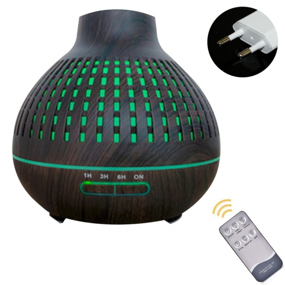 400ml Aroma Diffuser, Ultraschall Luftbefeuchter BPA-Free Aromatherapie Diffusor mit 7 Farben LED für zuhause, Yoga, Büro, SPA, 