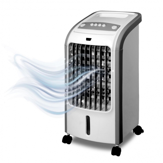 BluMill Mobiler Air Cooler Mit 3 verschiedenen Geschwindikeiten, Luftreiniger und Luftbefeuchter ohne Chemikalien