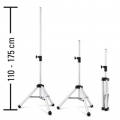 TROTEC 3-Bein-Stativ Teleskopstativ – Höhenverstellung 110 – 175 cm Teleskopauszug für Infrarot-Heizstrahler