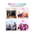 Karpal 24W LED Sternenhimmel Deckenlampe RGB Farbwechsel Deckenleuchte Dimmbar mit Fernbedienung Kinderzimmer IP44
