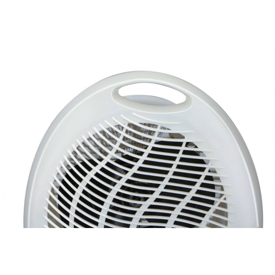 Alpina - Heizlüfter - Tragbar Heizung Heater Badezimmer Wohnzimmer - Mit Praktischer Griff und 2 Heizstufen - 2000 W - Weiß