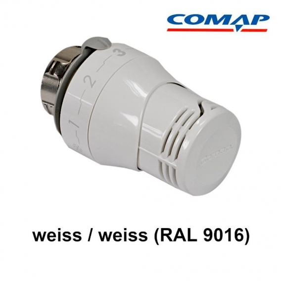 COMAP Thermostatkopf SENSO, M30 x1,5, mit Flüssigfühler, weiss/weiss