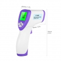 Digitales IR-Thermometer LCD Beruehrungsloses Infrarot-Thermometer ¡ã C / ¡ã F Messung der Koerpertemperatur an der Stirn 3-Farb