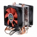 Ultra-leiser Hochleistung Dual 80mm Prozessorlüfter Lüfter Luftkühler CPU Heat Radiator Fan 12V für AMD AM2 AM2+ AM3