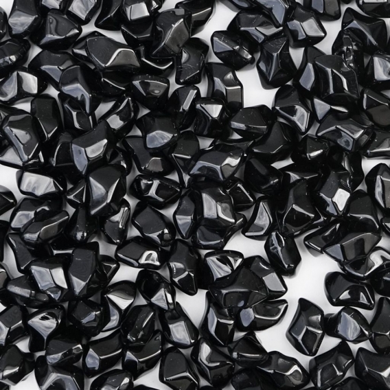 Dekorationssteine FEUERGLAS - schwarzer Kristall