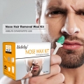 Nasenwachs für Männer und Frauen, Nasenhaarentfernungs-Wachs-Kit mit sicherem Spitzenapplikator Wachs-Kit zur Entfernung von Nas