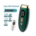 Laser-Haarentferner, Permanentes 999,999 Blitze Schmerzlose Laser Haarentfernungsgerät für Gesicht, IPL Haarentfernung，Weiß
