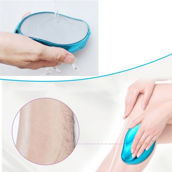 Haarentfernungswerkzeug Haarentfernungspads, Tragbare Körperenthaarung Schmerzloser Enthaarungsschleifgerät für Bein Arm Körper 