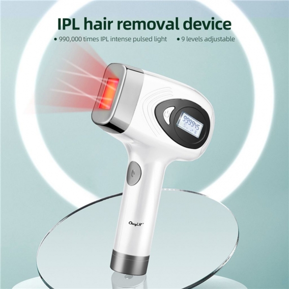CkeyiN laser haarentferner für dauerhaft Haarentfernungsgerät für den ganzen Körper Heimgebrauch Schmerzfrei(Weiß)