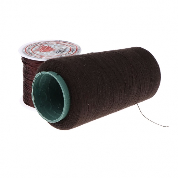 1pc Hair Weaving Thread , 1pc Nylon Monofilament Schnur Farbe Dunkelbraun