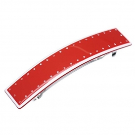 More about Kosmart - Haarklammer 'Heavy red' - Rote und weie Farbkombination-Glnzend - 95*20mm-handgemacht