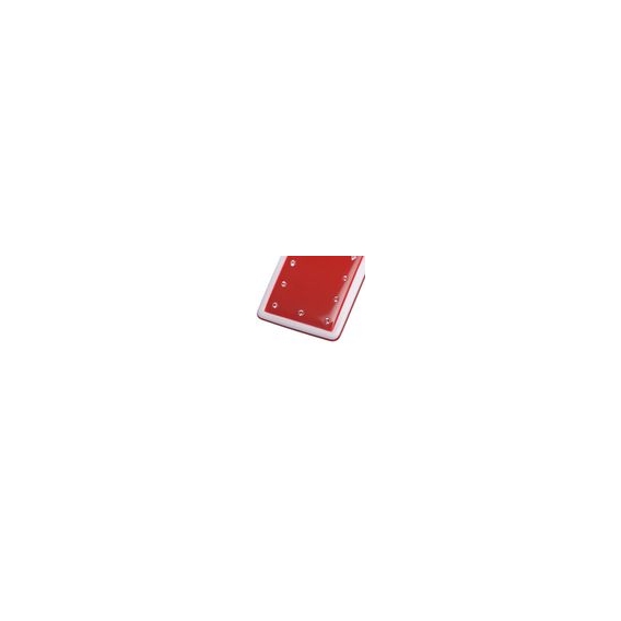 Kosmart - Haarklammer 'Heavy red' - Rote und weie Farbkombination-Glnzend - 95*20mm-handgemacht