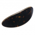 Kosmart - Haarklammer 'Amber shield' - Bernstein & Gold Farbkombination-Glnzend - 40x110mm-handgemacht