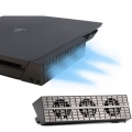 PS4 Slim Lüfter Externer USB-Kühler, automatischer temperatursensorgesteuerter Kühler-Wärmeabzug für Playstation 4 Slim