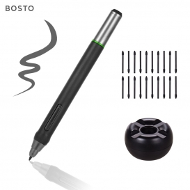 More about BOSTO Digital Pen 8192 Stufen Druckbatteriefreier Stift mit 20 Stück Stiftspitzen Stifthalter für BOSTO BT-16HDT / BT-16HDK / BT