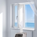 Fensterabdichtung für Mobile Klimageräte, Klimaanlagen, Wäschetrockner, Ablufttrockner, Hot Air Stop zum Anbringen an Fenster, D