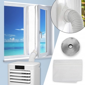 More about Fiqops Fensterabdichtung 400CM Für Mobile Klimageräte Klimaanlagen Wäschetrockner und Ablufttrockner Hot Air Stop zum Anbringen 