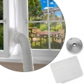 Lospitch Fensterabdichtung Klima Abluft Fensterabdichtung für mobile Klimageräte Hot Air Stop Klimageräte Zubehör Haushaltsgerät