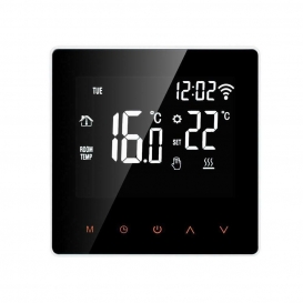 More about 16A Tuya WiFi'Smart Thermostat Wasser-/Gaskessel-Fernbedienung LCD-Temperaturbedienfeld APP-Sprachsteuerung