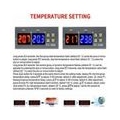STC-3008 Digitaler Thermostat Temperaturregler Temperatur mit zwei Anzeigen AC 110-220V