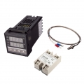 REX C100 Digital Intelligent Thermostat LED PID Temperature Controller Kits