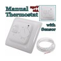 Elektrische Fußbodenheizung Manueller Thermostat AC230V Warmbodennutzung