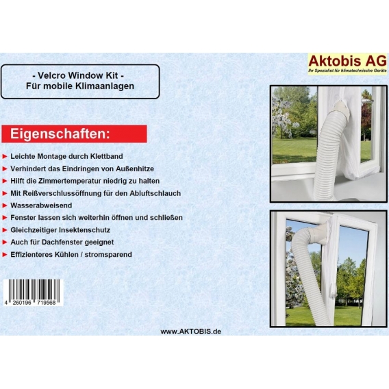 Velcro Window Kit / Fenster Abdichtung Klimagerät
