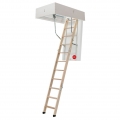 Dolle Bodentreppe clickFIX® thermo 3-teilig bis 274cm Raumhöhe mit U-Wert 0,38 Deckenöffnung 120x60cm