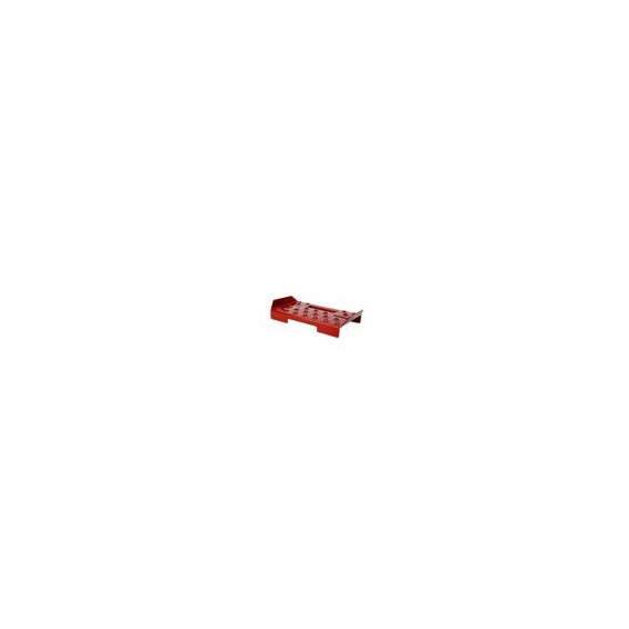Einzeldachtritt mit 2 Haltern | Rot | Einzeltritt Dachtritt Dachleiter Steigtritt Kaminpodest | DQ-PP