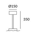 Verlängerungsstange für LEDS C4 Deckenventilator Rodas, [Gehäusefarbe]:Grau