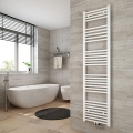 Heilmetz Badheizkörper Weiß Handtuchtrockner 160 x 40 cm Mittelanschluss Heizung Handtuchwärmer für Bad Zimmer 5㎡