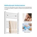 Heilmetz Badheizkörper Antrazit Handtuchtrockner 160 x 40 cm Mittelanschluss Heizung Handtuchwärmer für Bad Zimmer 5㎡
