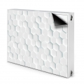 Magnet Radiator Magnet Mat Heizkörper Heizung Verkleidung Abdeckung 100x60 cm  - Weiß, Scheiben, Honig