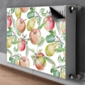 Magnet Heizkörper Heizkörper-Abdeckung Heizkörperabdeckung 100x60 cm  - Apfel und Birne