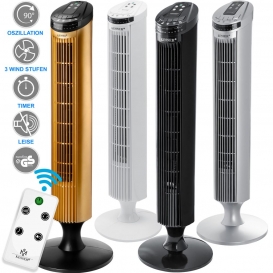 More about KESSER Turmventilator FERNBEDIENUNG Ventilator LED Display Standventilator Klimaanlage, Farbe:Schwarz
