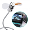 Hama USB Ventilator mit Temperaturanzeige Laptop/ Notebook Zubehör flexibel Fan