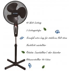 More about Echos Standventilator | Oszilierender Ventilator | Windmaschine | 40 Watt | 41 cm Ø