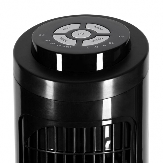 TECVANCE Turmventilator BASIC - Säulenventilator mit Fernbedienung, Ventilator leise & 90° oszillierend, Boden Standventilator m