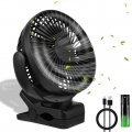 VINGO Tischventilator Windmaschine USB Kuehler Stand Air Cooler Clip 3 Stufen