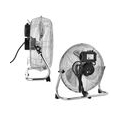 [in.tec]® Bodenventilator Windmaschine Metall Tischventilator Ventilator ø30cm 55W silber