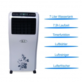More about Acopino Aircooler Air Cooler  LL06 Klimagerät, Luftreiniger, Luftkühler, Luftbefeuchter, Timer, Fernbedienung, 90 Watt