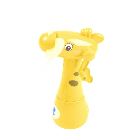 Kinder Mini-Ventilator Giraffe mit Wasserzerstäuber Handventilator Sprühflasche, Farbe:gelb